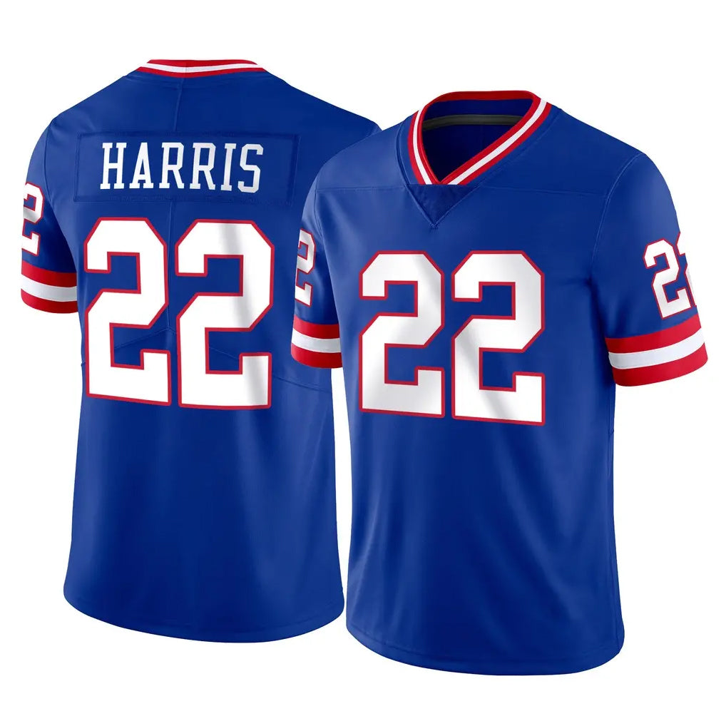 Qdoa NY.Giants #22 Najee Harris Player Royal Classic Vapor Home Game Stitched Jerseys