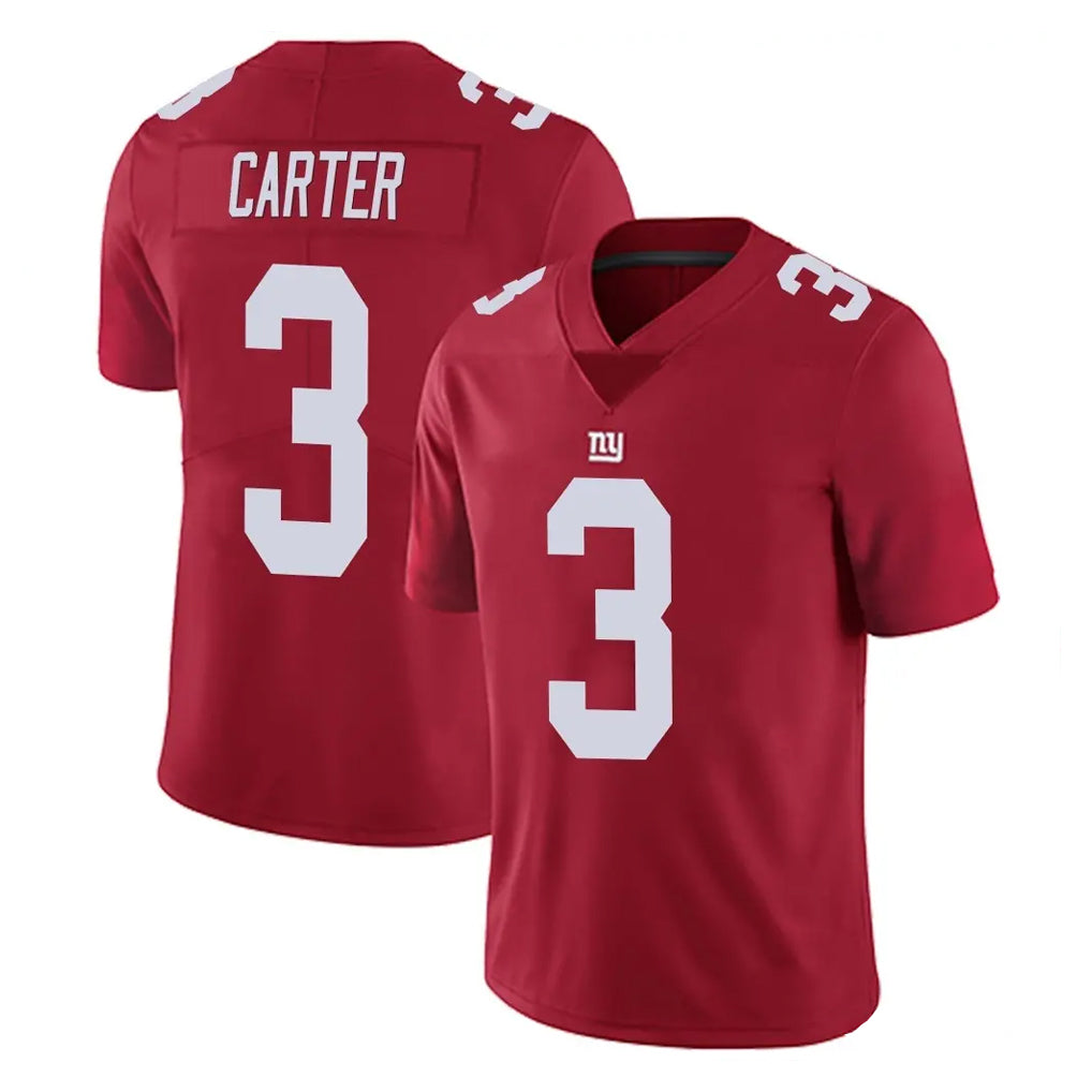 Qdoa NY.Giants #3 Abdul Carter Player Red Limited Vapor Untouchable Home Game Stitched Jerseys