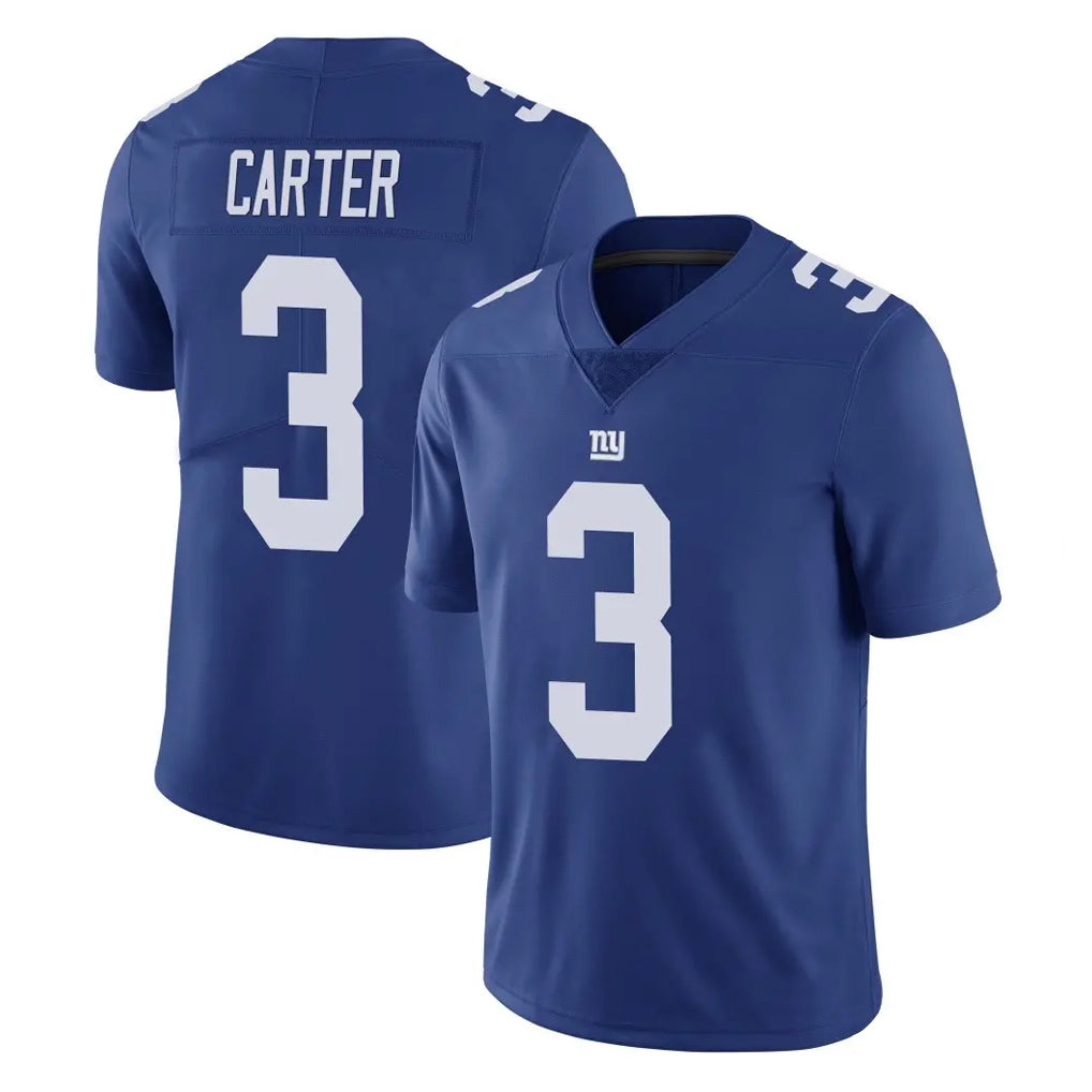 Qdoa NY.Giants #3 Abdul Carter Player Royal Limited Vapor Untouchable Home Game Stitched Jerseys