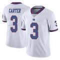 Qdoa NY.Giants #3 Abdul Carter Player White Color Rush Home Game Stitched Jerseys