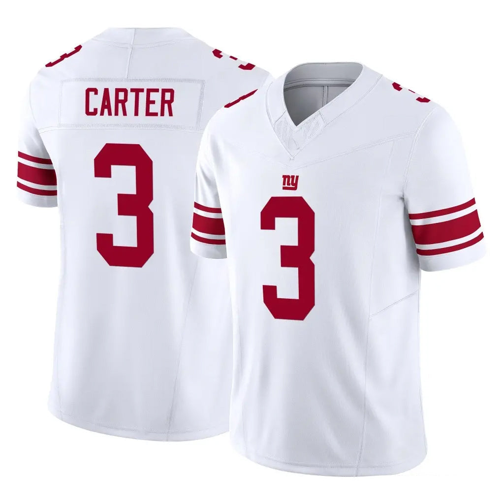 Qdoa NY.Giants #3 Abdul Carter Player White Limited Vapor F.U.S.E. Home Game Stitched Jerseys