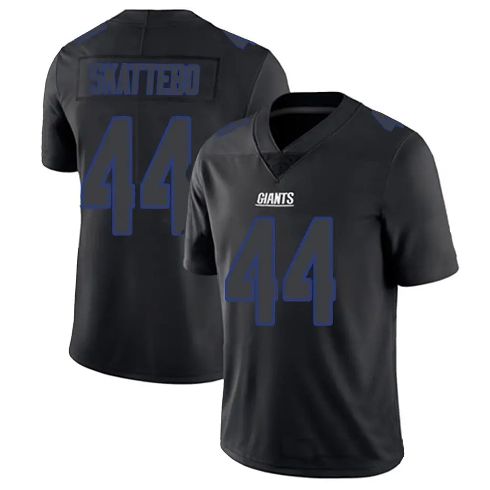 Qdoa NY.Giants #44 Cam Skattebo Player Limited Black Impact Stitched Jerseys