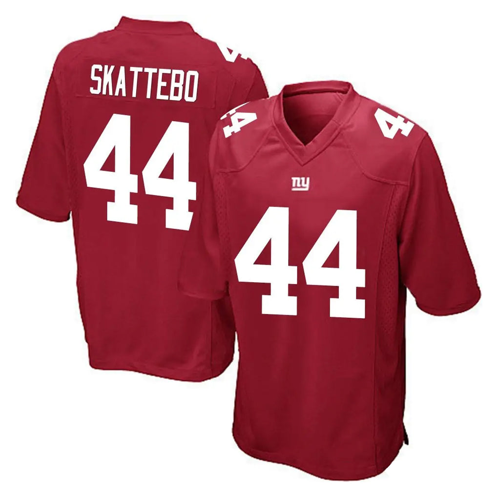 Qdoa NY.Giants #44 Cam Skattebo Player Red Home Game Stitched Jerseys