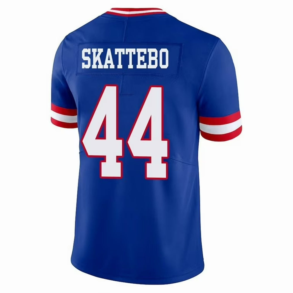 Qdoa NY.Giants #44 Cam Skattebo Player Royal Throwback Vapor Limited Football Jerseys