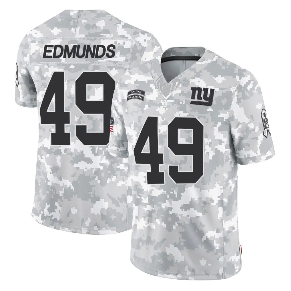 Qdoa NY.Giants #49 Tremaine Edmunds Player Arctic Camo Salute To Service Limited Game Stitched Jerseys