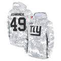 Qdoa NY.Giants #49 Tremaine Edmunds Player Arctic Camo Salute to Service Pullover Hoodies Limited Game Stitched Jerseys