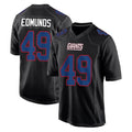 Qdoa NY.Giants #49 Tremaine Edmunds Player Carbon Fashion Limited Home Game Stitched Jerseys