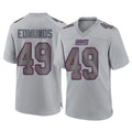 Qdoa NY.Giants #49 Tremaine Edmunds Player Gray Atmosphere Fashion Limited Game Stitched Jerseys