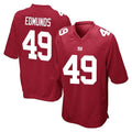 Qdoa NY.Giants #49 Tremaine Edmunds Player Red Home Game Stitched Jerseys