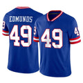 Qdoa NY.Giants #49 Tremaine Edmunds Player Royal Classic Vapor Home Game Stitched Jerseys