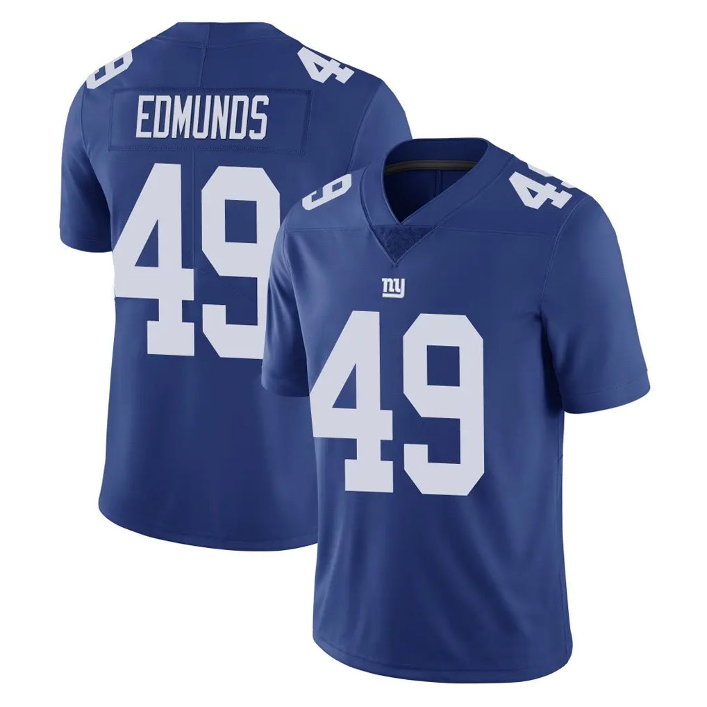 Qdoa NY.Giants #49 Tremaine Edmunds Player Royal Limited Vapor Untouchable Home Game Stitched Jerseys