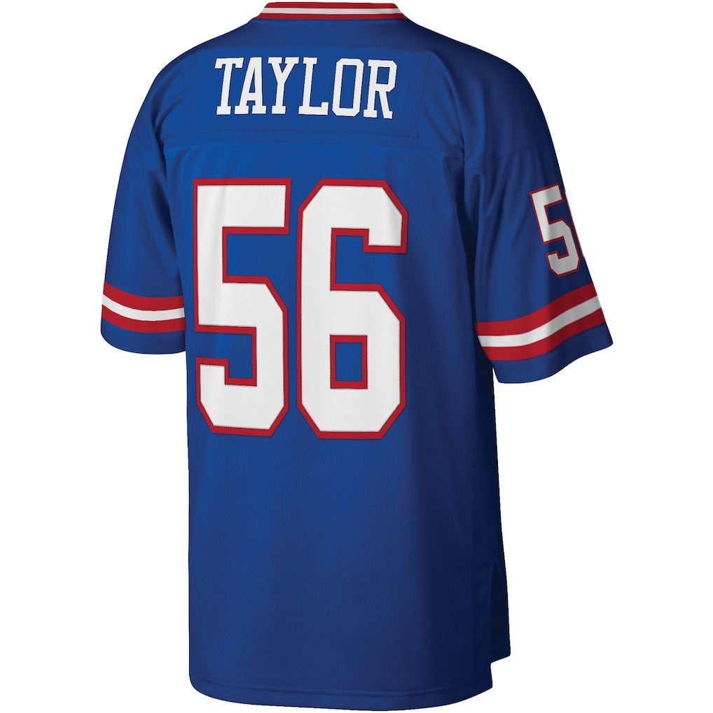 Qdoa NY.Giants #56 Lawrence Taylor Mitchell & Ness Royal Legacy Replica Jersey Stitched Puhic Game Jerseys