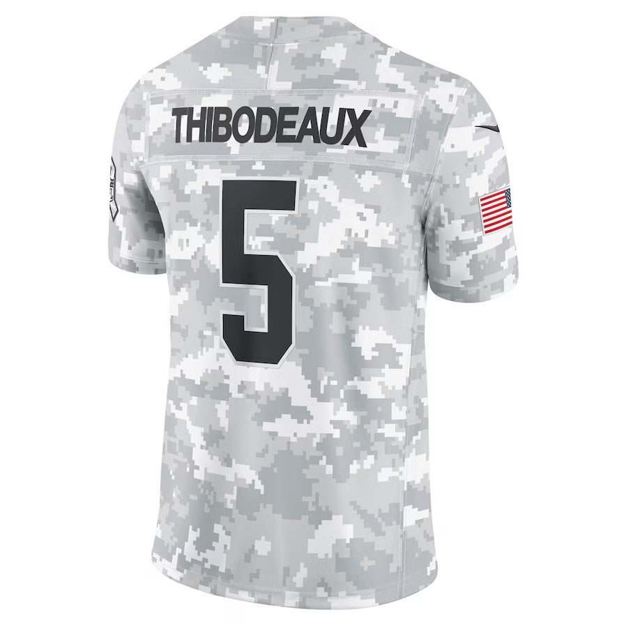 Qdoa NY.Giants #5 Kayvon Thibodeaux Arctic Camo 2024 Salute to Service Stitched Jerseys