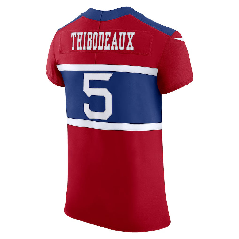 Qdoa NY.Giants #5 Kayvon Thibodeaux Red Vapor F.U.S.E. Elite Player Stitched Jerseys