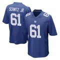 Qdoa NY.Giants #61 John Michael Schmitz Jr. Player Royal Home Game Stitched Jerseys
