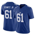 Qdoa NY.Giants #61 John Michael Schmitz Jr. Player Royal Limited Vapor F.U.S.E. Home Game Stitched Jerseys