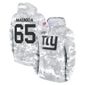 Qdoa NY.Giants #65 Francis Mauigoa Player Arctic Camo Salute to Service Pullover Hoodies Limited Game Stitched Jerseys