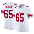 Qdoa NY.Giants #65 Francis Mauigoa Player White Limited Vapor F.U.S.E. Home Game Stitched Jerseys