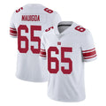 Qdoa NY.Giants #65 Francis Mauigoa Player White Limited Vapor Untouchable Home Game Stitched Jerseys