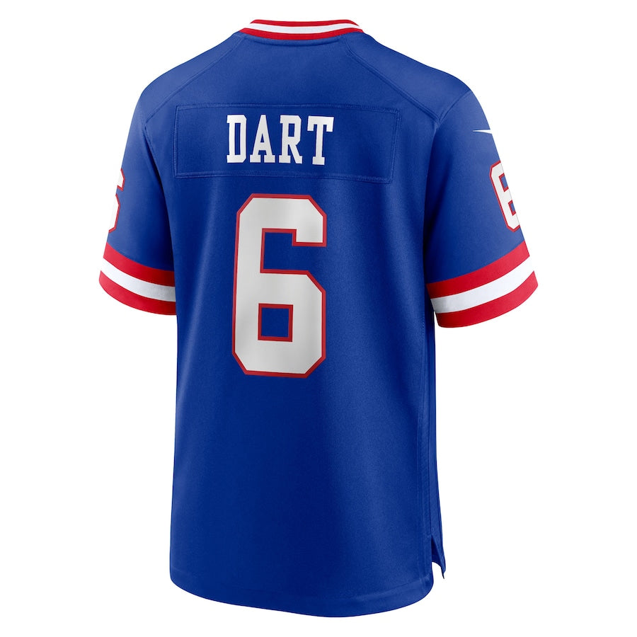 Qdoa NY.Giants #6 Jaxson Dart Player Royal Alternate Classic Game Stitched Jerseys