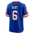 Qdoa NY.Giants #6 Jaxson Dart Player Royal Alternate Classic Game Stitched Jerseys