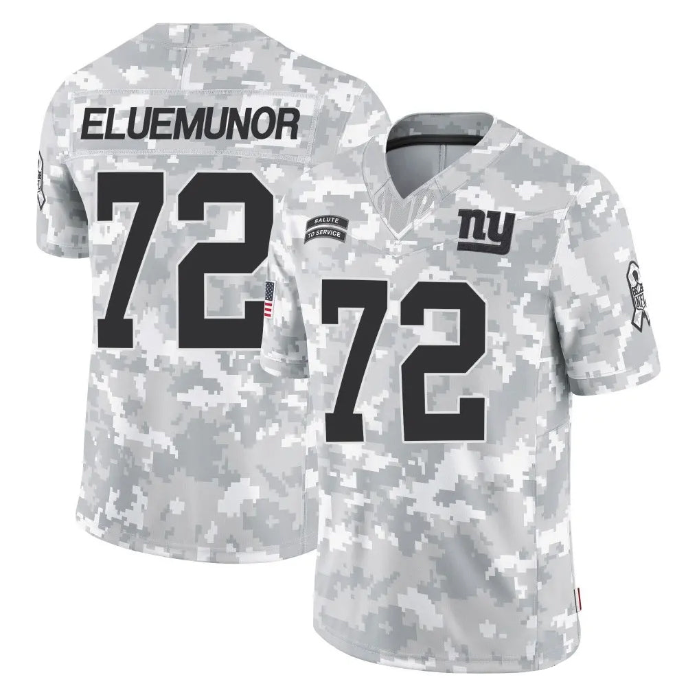 Qdoa NY.Giants #72 Jermaine Eluemunor Player Arctic Camo Salute To Service Limited Game Stitched Jerseys
