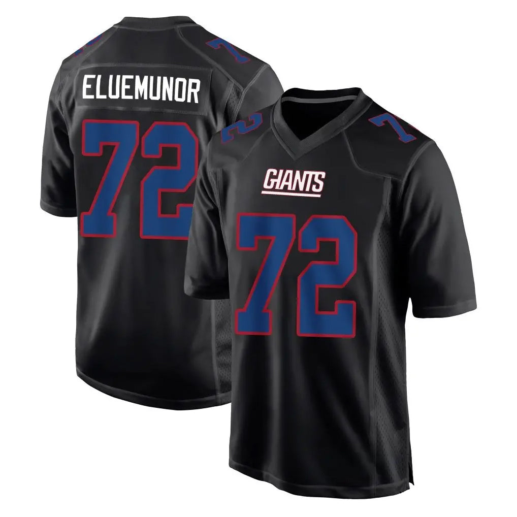 Qdoa NY.Giants #72 Jermaine Eluemunor Player Carbon Fashion Limited Home Game Stitched Jerseys