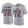 Qdoa NY.Giants #72 Jermaine Eluemunor Player Gray Atmosphere Fashion Limited Game Stitched Jerseys