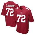 Qdoa NY.Giants #72 Jermaine Eluemunor Player Red Home Game Stitched Jerseys
