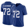 Qdoa NY.Giants #72 Jermaine Eluemunor Player Royal Limited Vapor F.U.S.E. Home Game Stitched Jerseys