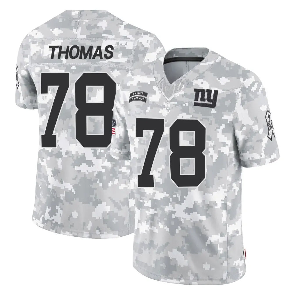 Qdoa NY.Giants #78 Andrew Thomas Player Arctic Camo Salute To Service Limited Game Stitched Jerseys