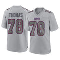 Qdoa NY.Giants #78 Andrew Thomas Player Gray Atmosphere Fashion Limited Game Stitched Jerseys