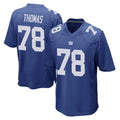 Qdoa NY.Giants #78 Andrew Thomas Player Royal Home Game Stitched Jerseys