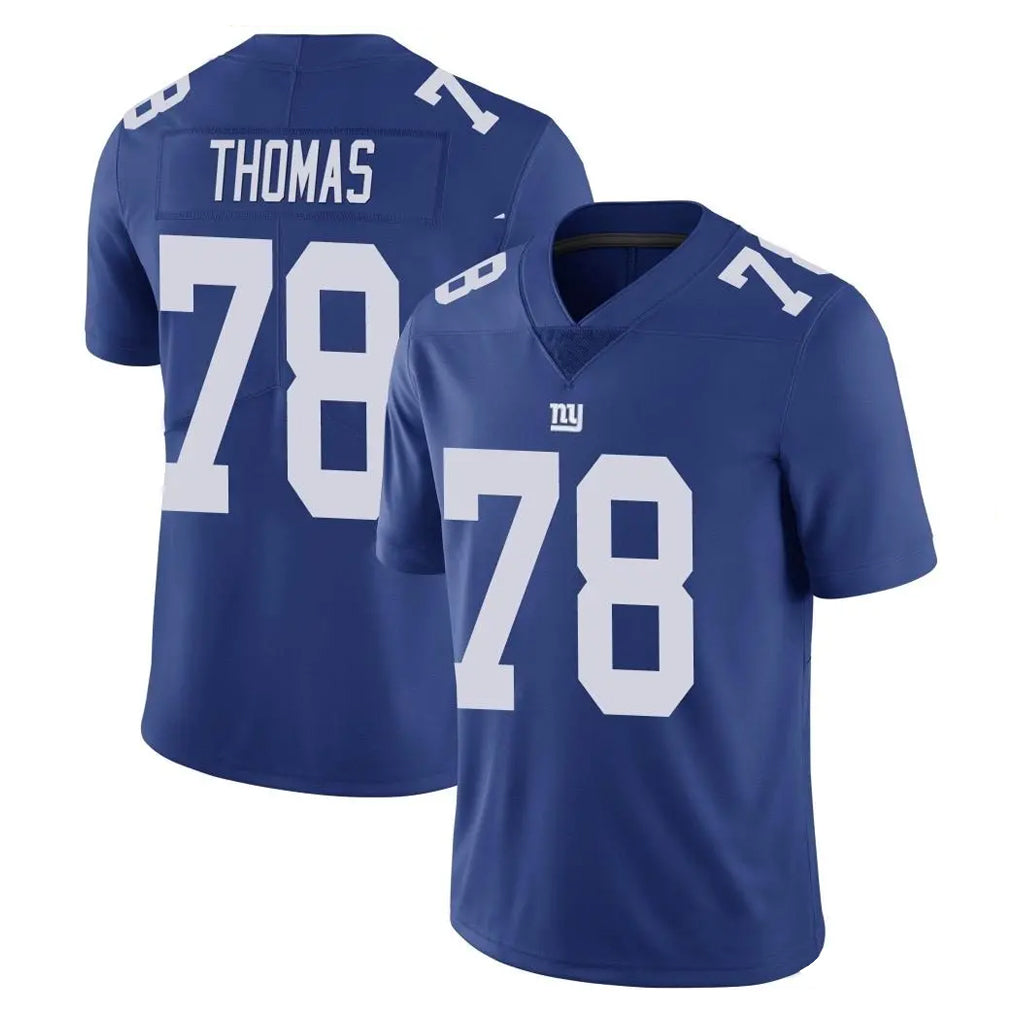 Qdoa NY.Giants #78 Andrew Thomas Player Royal Limited Vapor Untouchable Home Game Stitched Jerseys