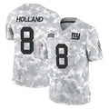 Qdoa NY.Giants #8 Jevon Holland Player Arctic Camo Salute To Service Limited Game Stitched Jerseys