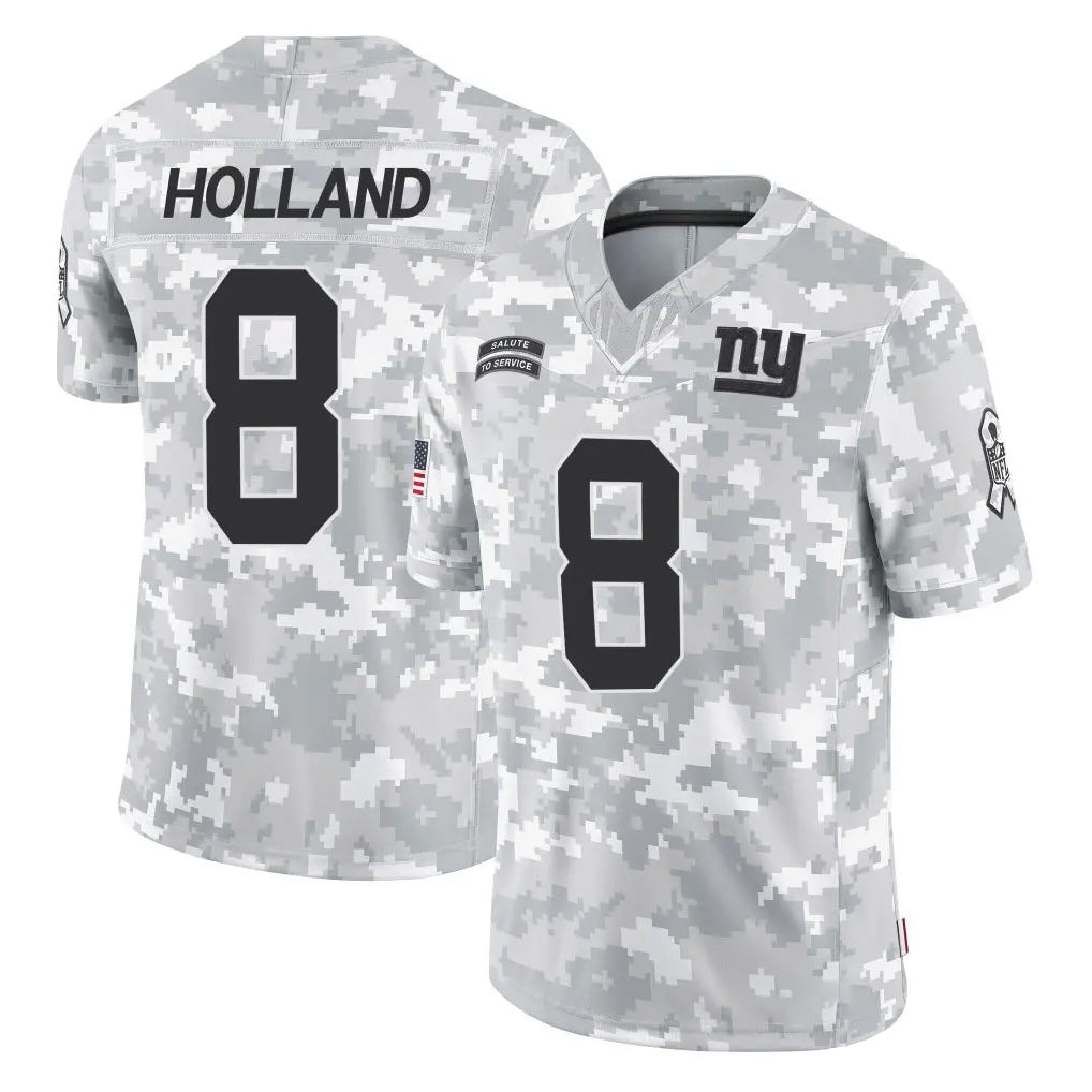 Qdoa NY.Giants #8 Jevon Holland Player Arctic Camo Salute To Service Limited Game Stitched Jerseys