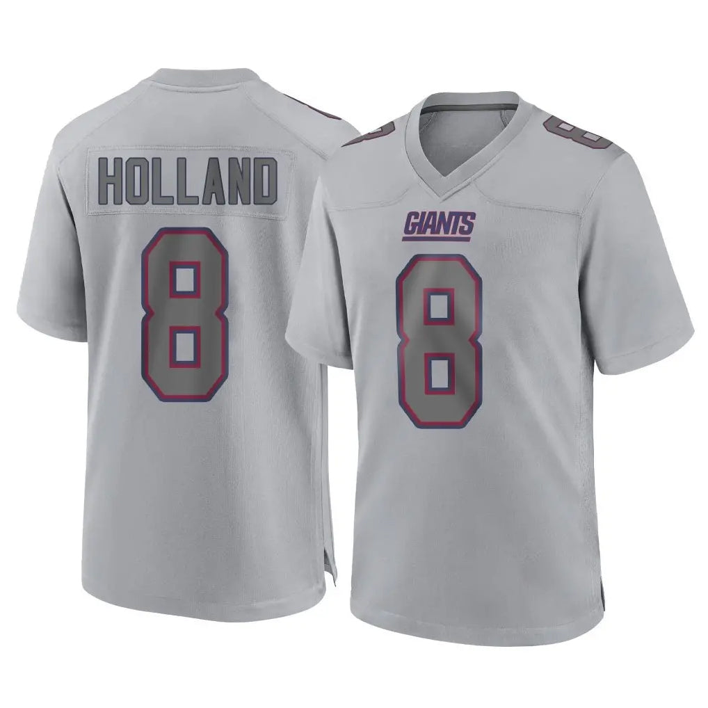 Qdoa NY.Giants #8 Jevon Holland Player Gray Atmosphere Fashion Limited Game Stitched Jerseys