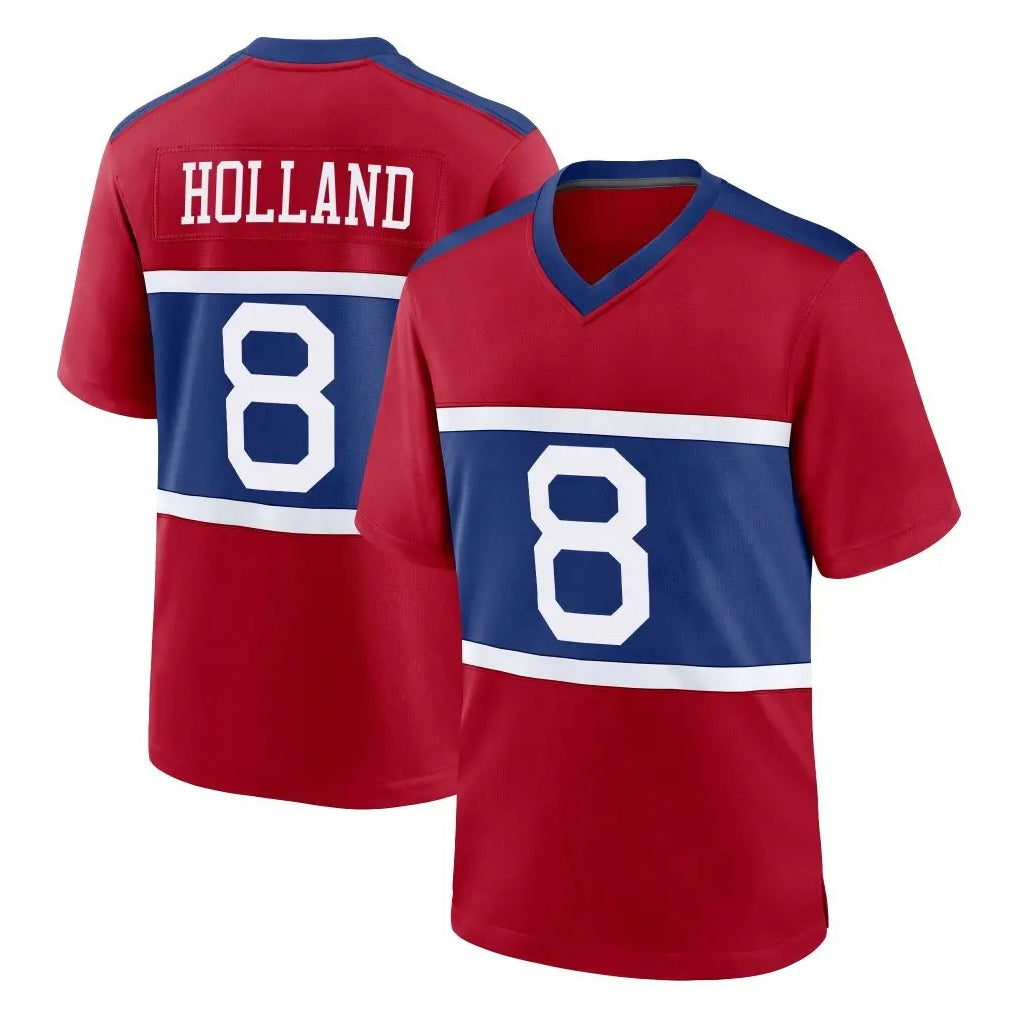 Qdoa NY.Giants #8 Jevon Holland Player Red Century Home Game Stitched Jerseys