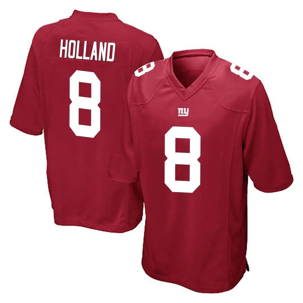 Qdoa NY.Giants #8 Jevon Holland Player Red Home Game Stitched Jerseys