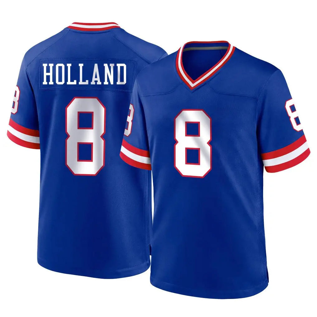 Qdoa NY.Giants #8 Jevon Holland Player Royal Classic Home Game Stitched Jerseys