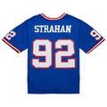 Qdoa NY.Giants #92 Michael Strahan Mitchell & Ness Royal 1993 Legacy Replica Jersey