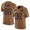 Qdoa NY.Giants #98 DJ Reader Player Brown Salute To Service Limited Stitched Jerseys