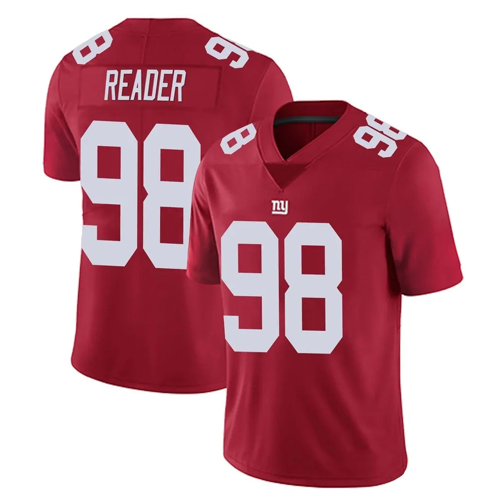 Qdoa NY.Giants #98 DJ Reader Player Red Limited Vapor Untouchable Home Game Stitched Jerseys