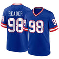 Qdoa NY.Giants #98 DJ Reader Player Royal Classic Home Game Stitched Jerseys