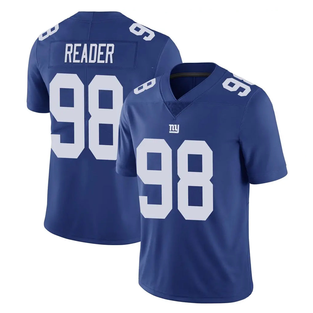 Qdoa NY.Giants #98 DJ Reader Player Royal Limited Vapor Untouchable Home Game Stitched Jerseys