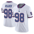 Qdoa NY.Giants #98 DJ Reader Player White Color Rush Home Game Stitched Jerseys
