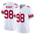 Qdoa NY.Giants #98 DJ Reader Player White Limited Vapor F.U.S.E. Home Game Stitched Jerseys