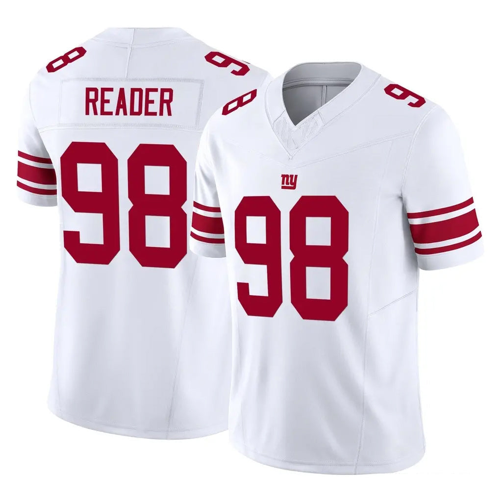 Qdoa NY.Giants #98 DJ Reader Player White Limited Vapor F.U.S.E. Home Game Stitched Jerseys
