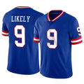 Qdoa NY.Giants #9 Lsaiah Likely Player Royal Classic Vapor Home Game Stitched Jerseys