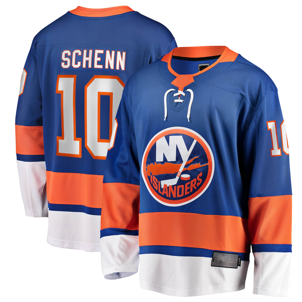Qdoa NY.Islanders #10 Brayden Schenn Blue Home Breakaway Jerseys